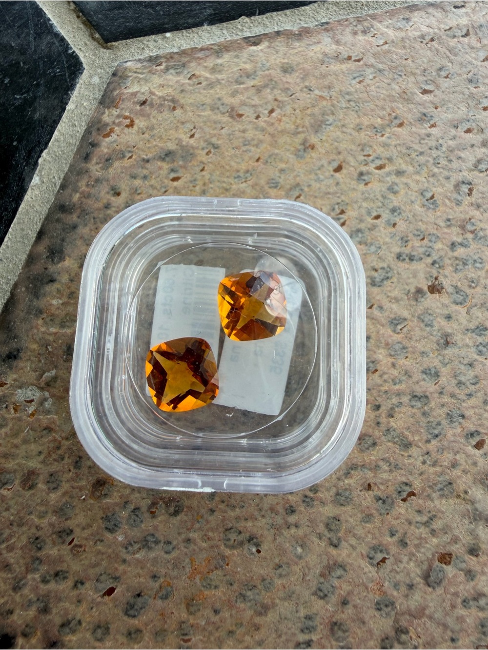 Checkerboard Cushion Cut Citrines 7.60 carats total weight
